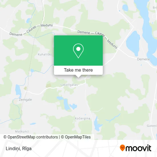 Lindiņi map