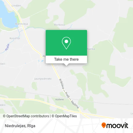 Niedrulejas map
