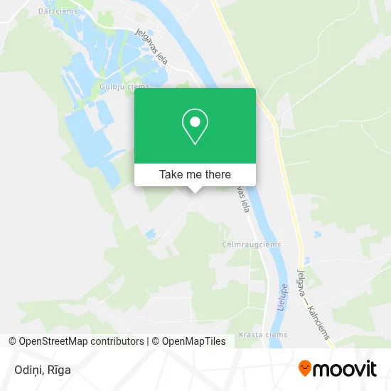 Odiņi map