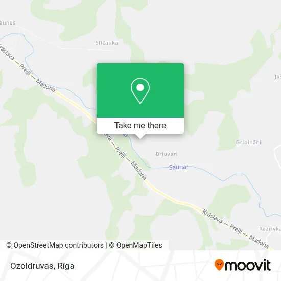 Ozoldruvas map