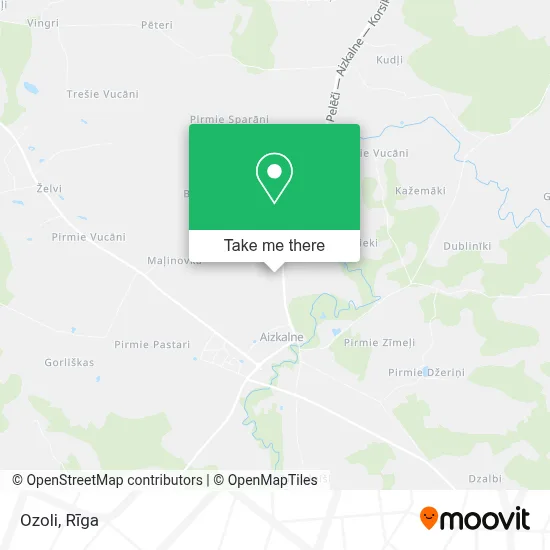 Ozoli map