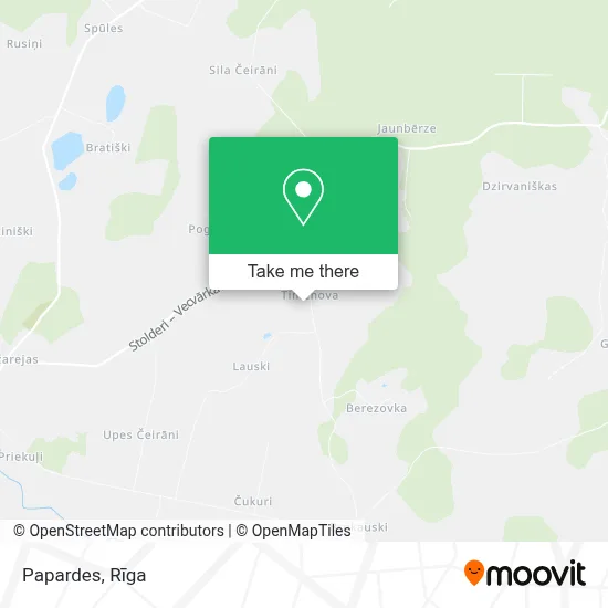Papardes map