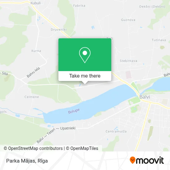 Parka Mājas map