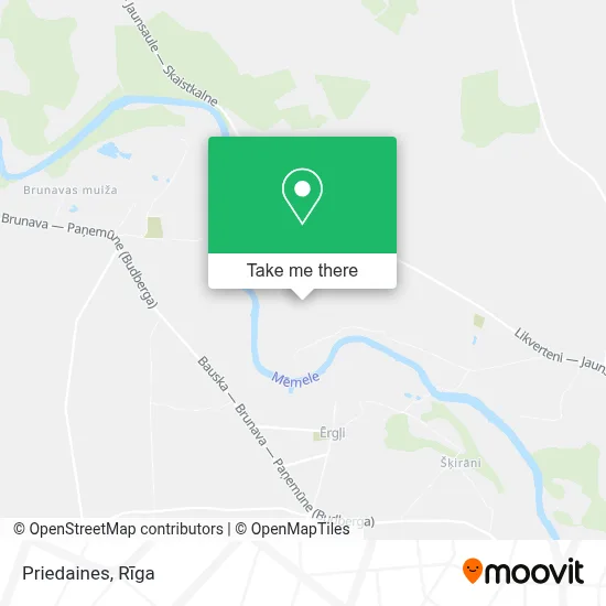 Priedaines map