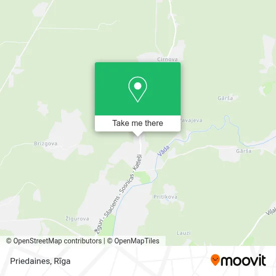 Priedaines map