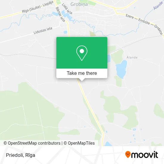 Priedoli map