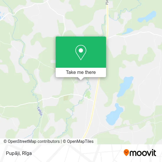 Pupāji map