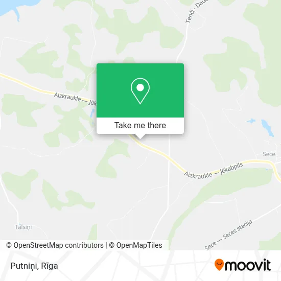 Putniņi map