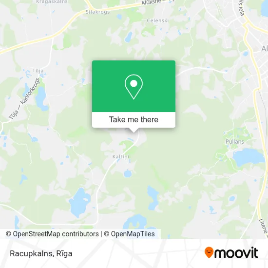 Racupkalns map