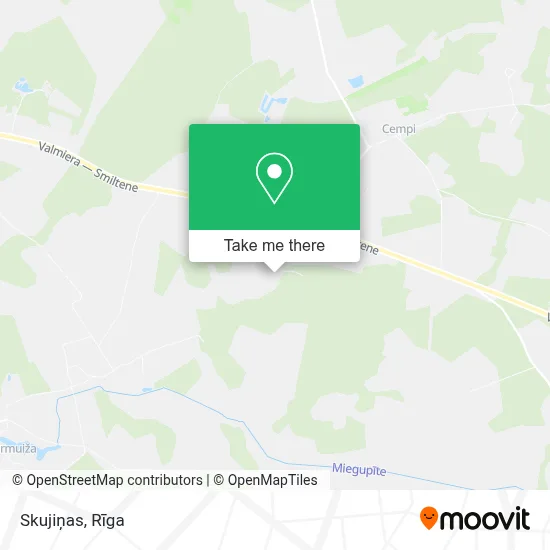 Skujiņas map