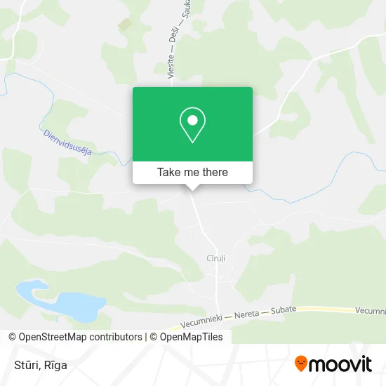 Stūri map