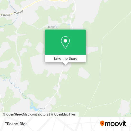 Tūcene map