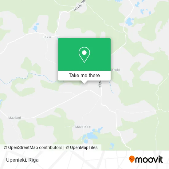 Upenieki map