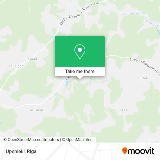 Upenieki map