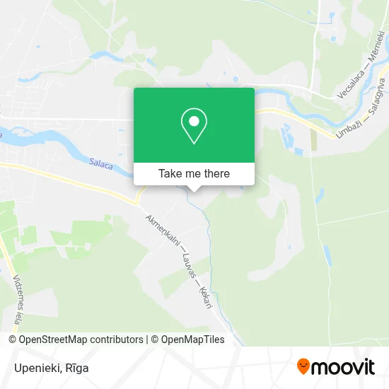 Upenieki map