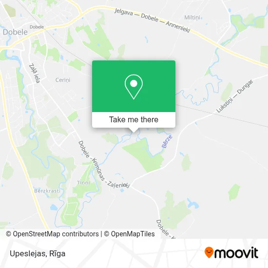 Upeslejas map