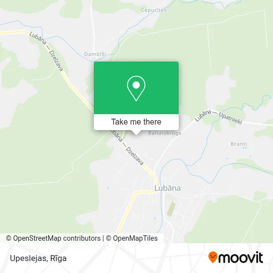 Upeslejas map
