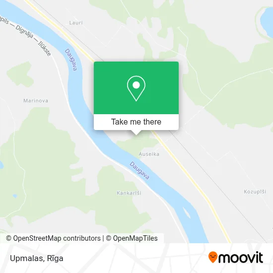 Upmalas map