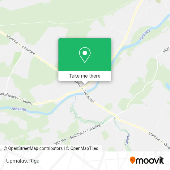 Upmalas map