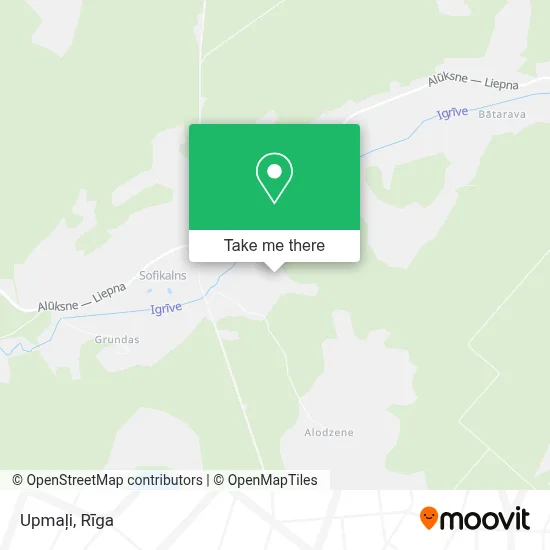 Upmaļi map
