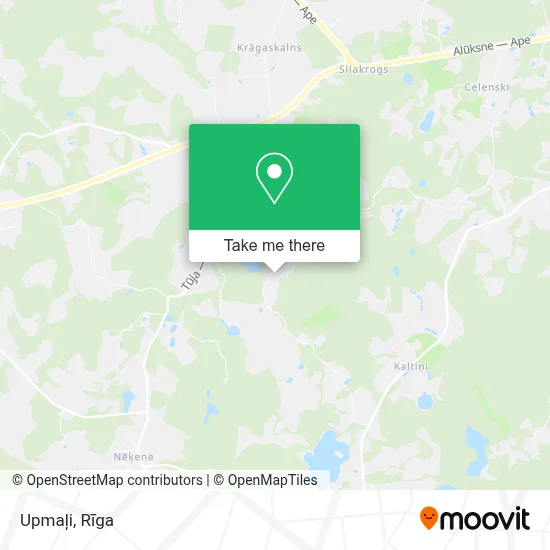 Upmaļi map