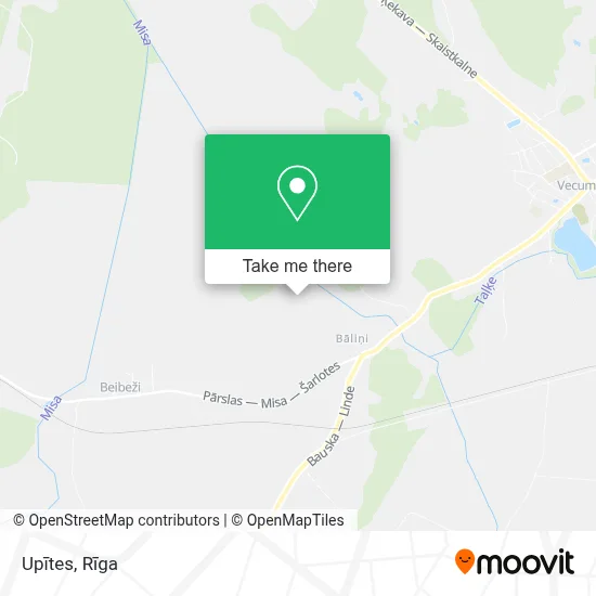 Upītes map