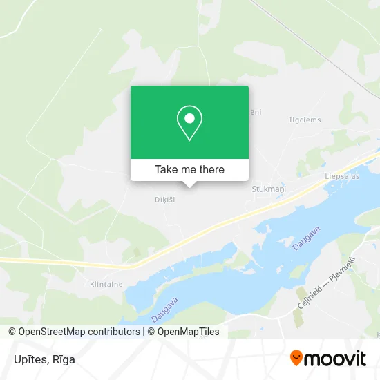 Upītes map