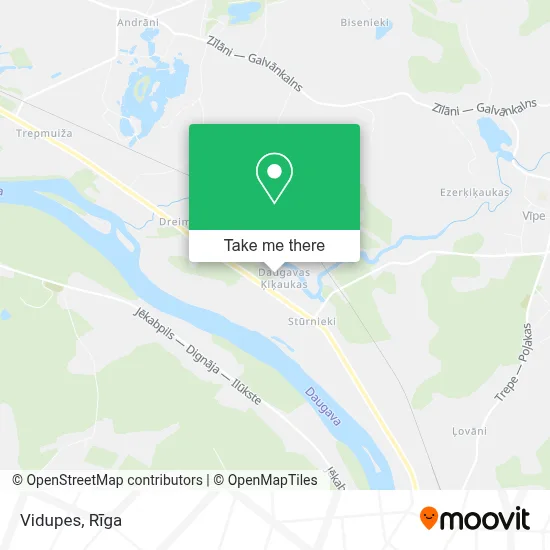 Vidupes map