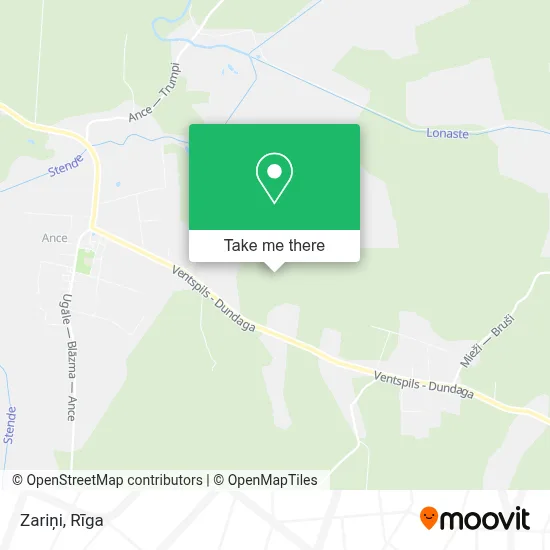 Zariņi map