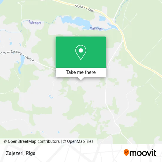 Zaļezeri map