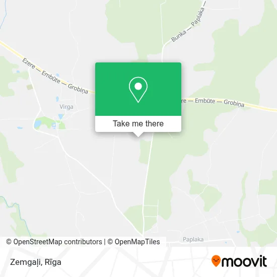 Zemgaļi map