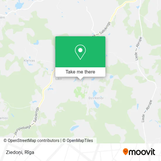 Ziedoņi map