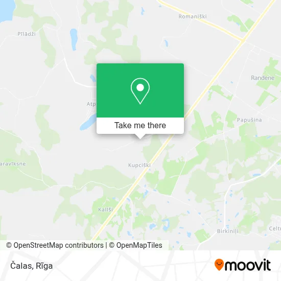 Čalas map