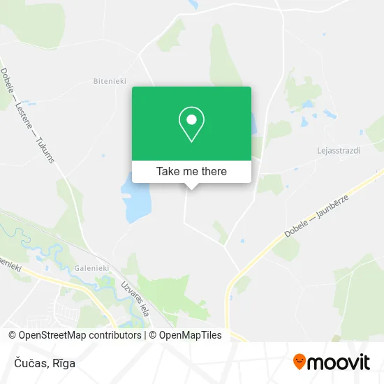 Čučas map
