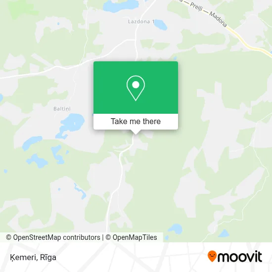 Ķemeri map