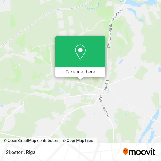 Šķesteri map
