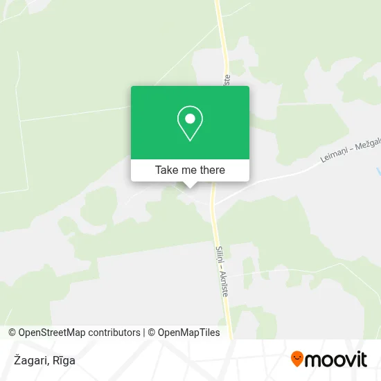 Žagari map