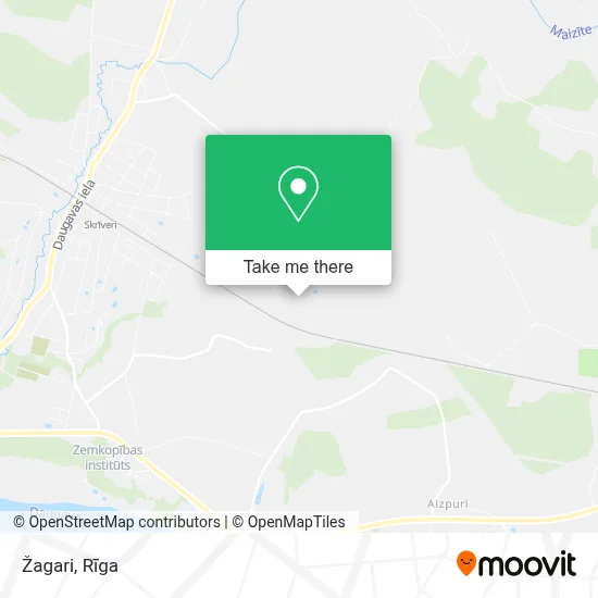 Žagari map