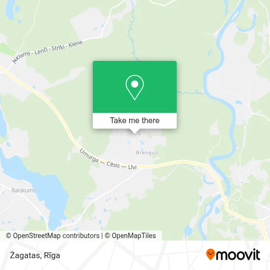 Žagatas map