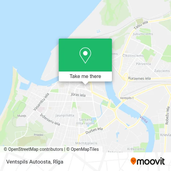 Ventspils Autoosta map