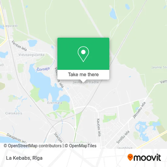 La Kebabs map