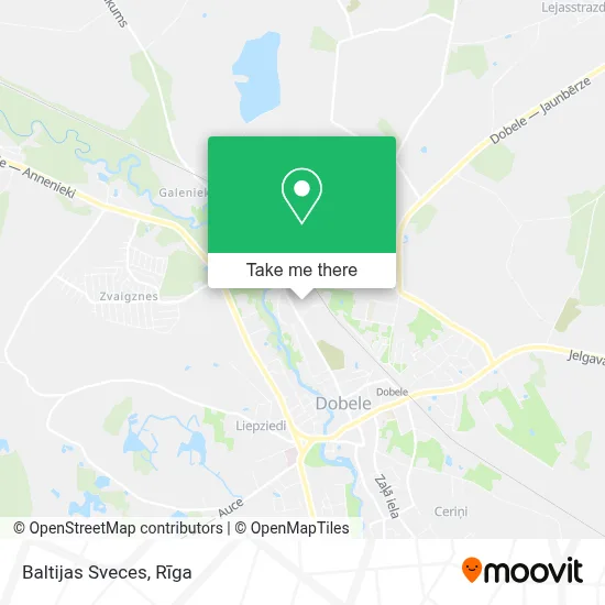 Baltijas Sveces map