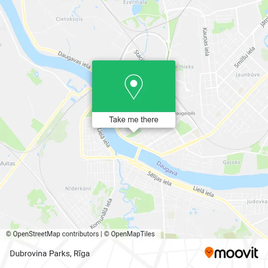 Dubrovina Parks map