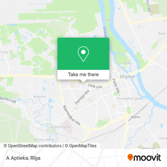 A Aptieka map