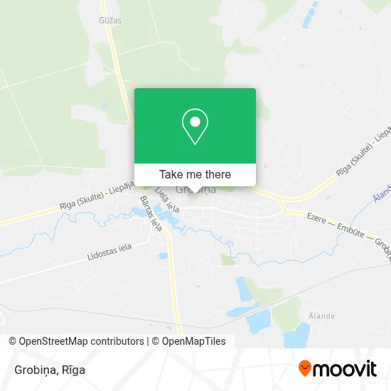 Grobiņa map