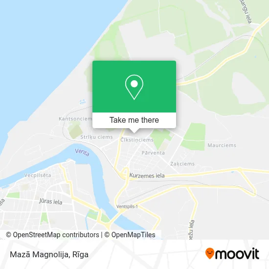 Mazā Magnolija map