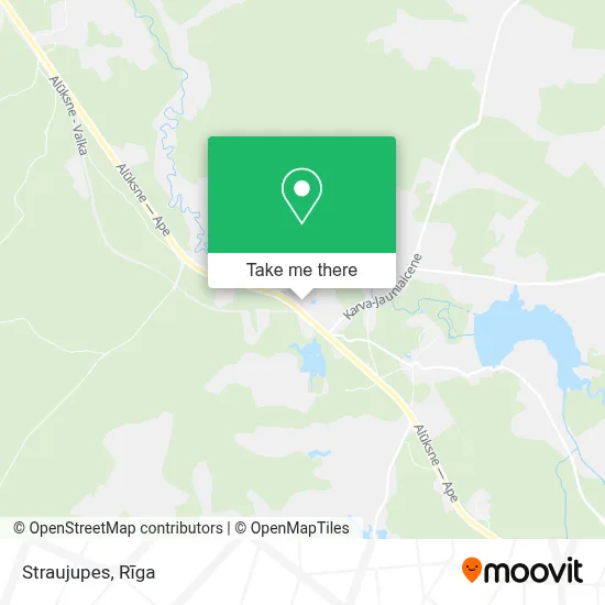 Straujupes map