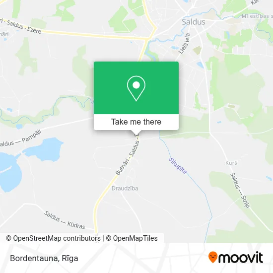 Bordentauna map