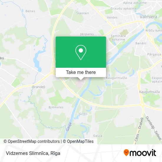 Vidzemes Slimnīca map
