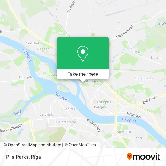 Pils Parks map